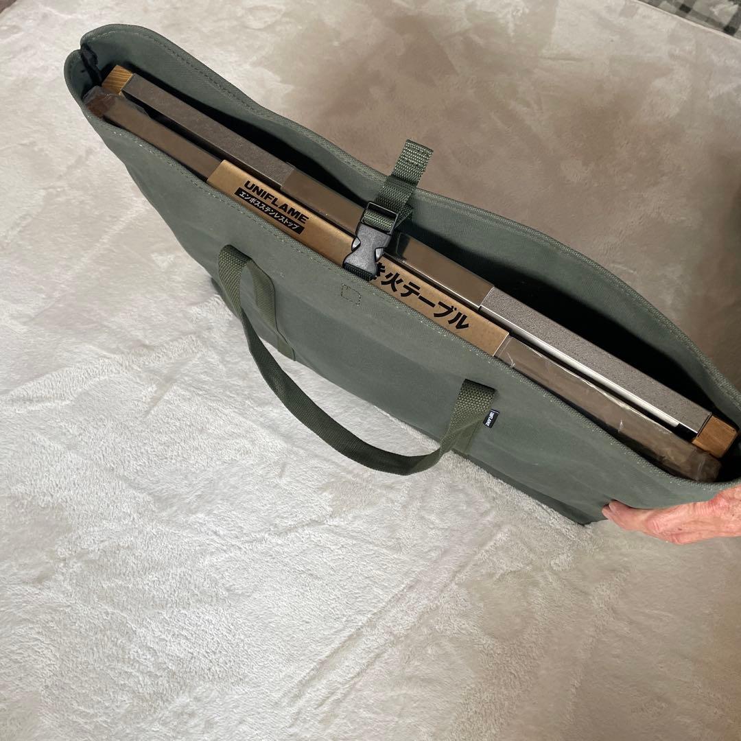 ユニフレーム　焚き火テーブル収納ケース付き2台セット(新品未使用品有り)