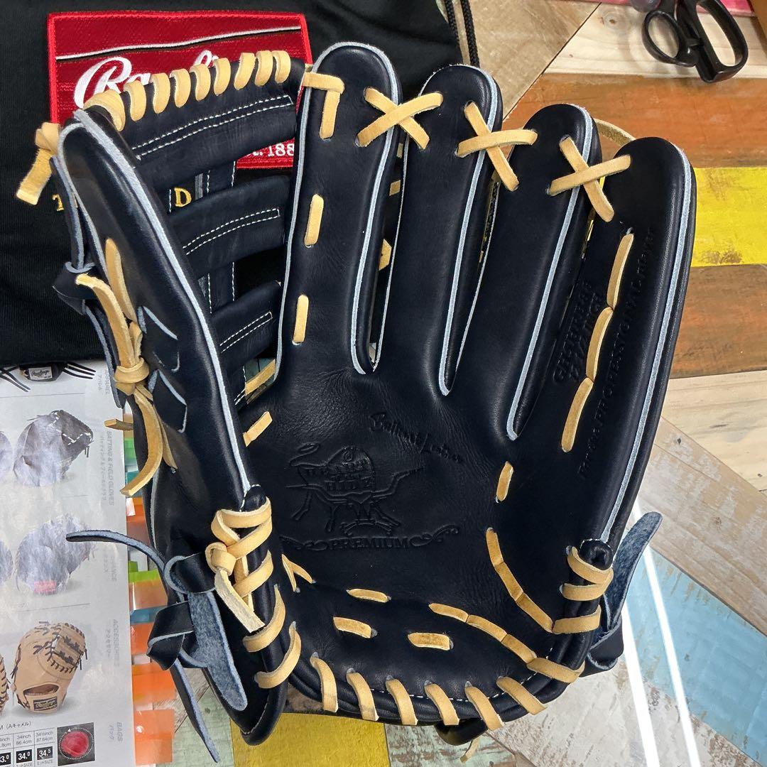 ローリングスHOHプレミアム硬式外野手グローブ　湯もみ型付けサービス