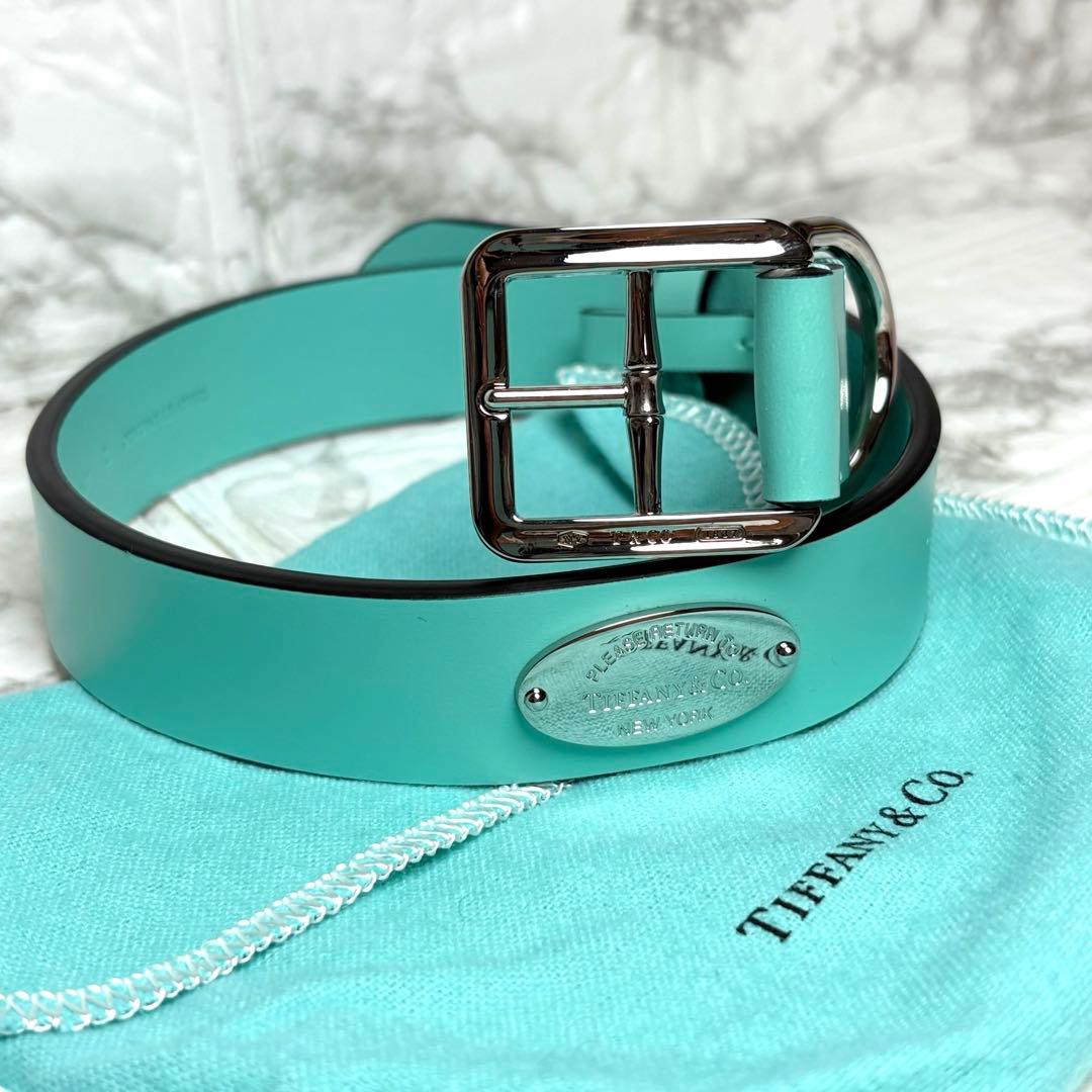 未使用品　TIFFANY ティファニー　首輪　ティファニーブルー　レザー