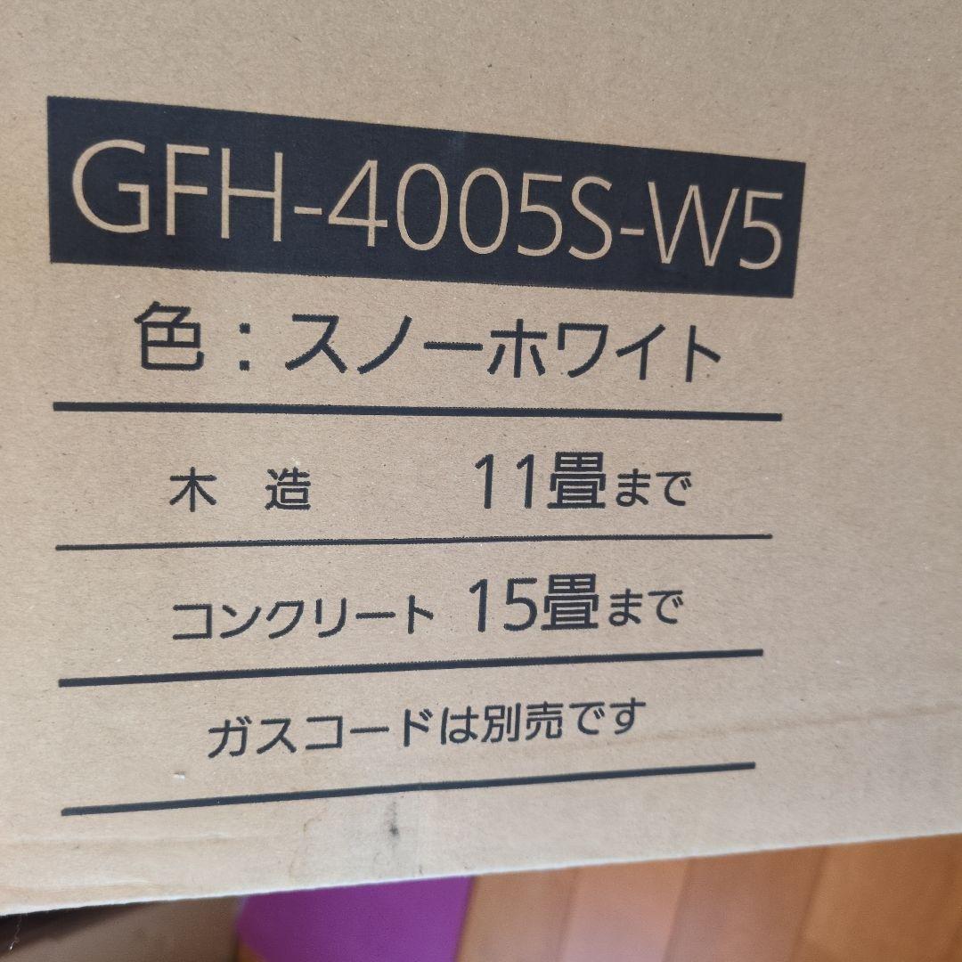 NORITZ ガスファンヒーター 都市ガス用　GFH−4005S−W5