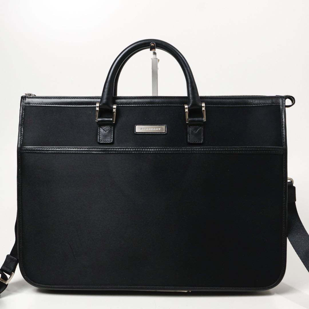 H5142-36◾️バーバリー　ノバチェック　ブリーフケースビジネスバッグY2K