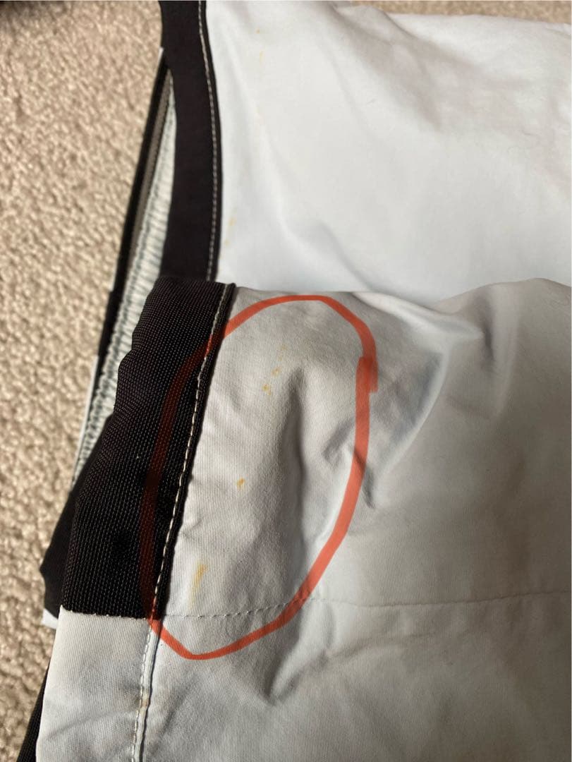 Kids BURTON XL スノーボードウェア フード付き　水色/ネイビー