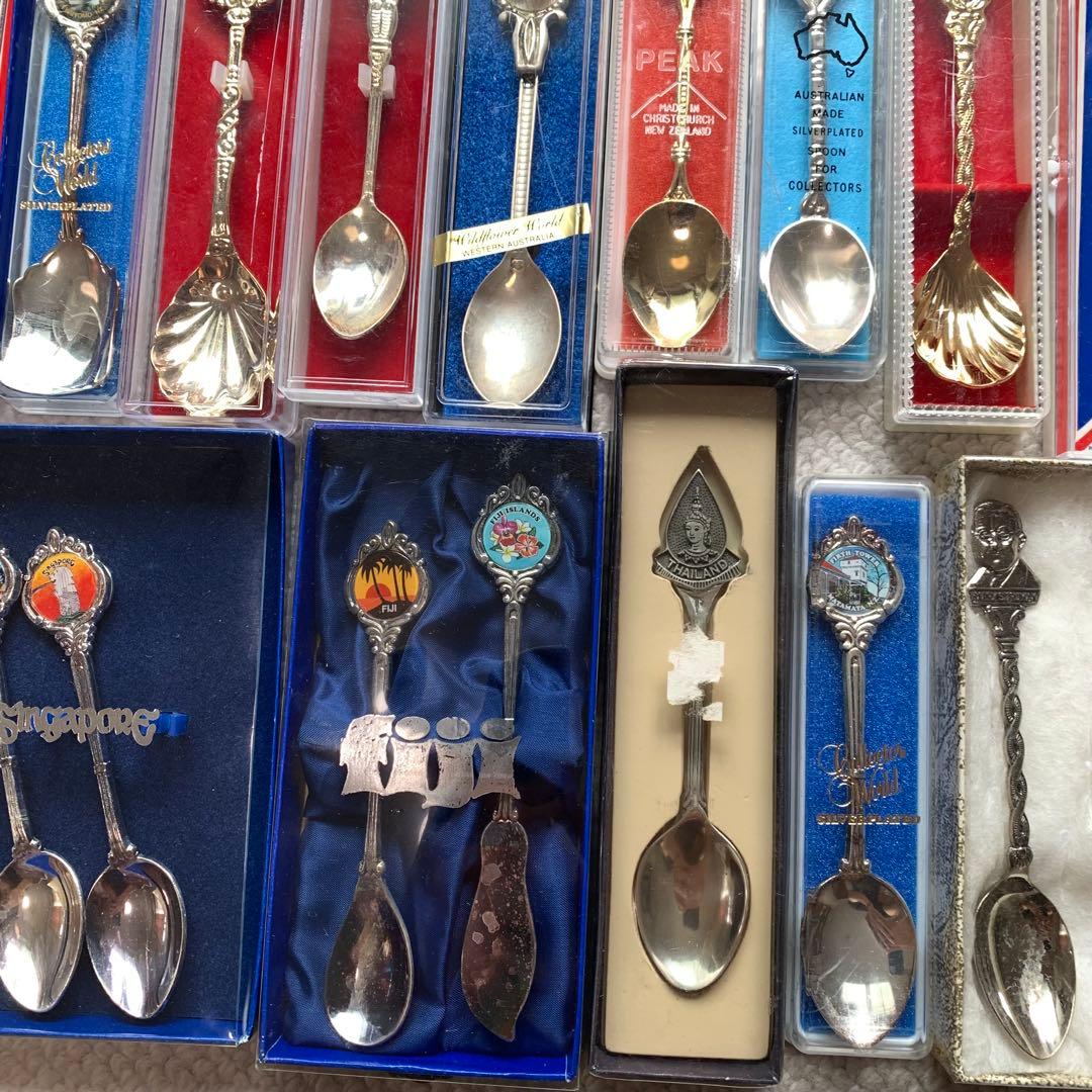 髭二重様 旅行記念 コレクターズスプーン スーベニアスプーン ほぼ箱入り36本