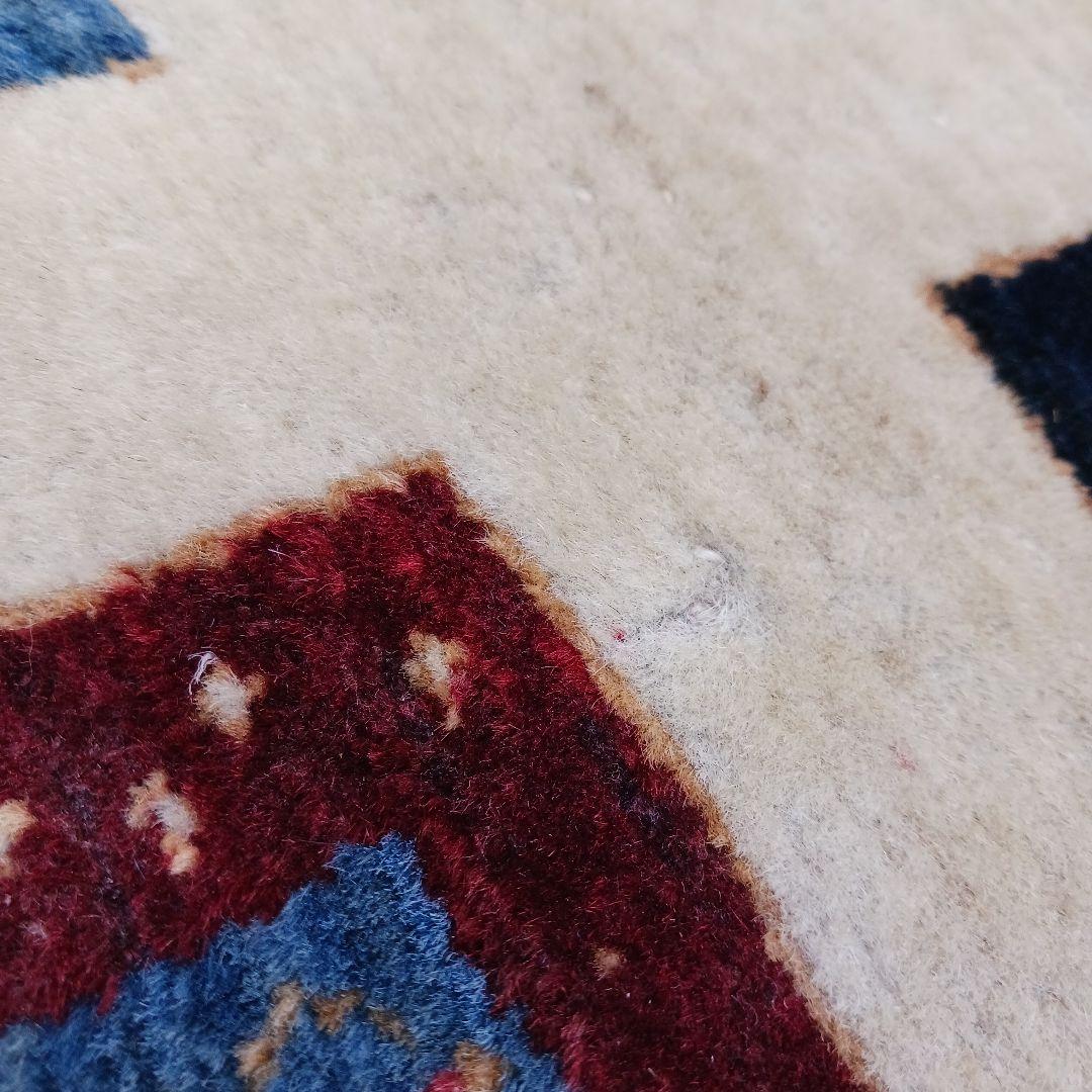 Y2953 ゾランヴァリギャッベ ウール100% 手織 ラグ 大判