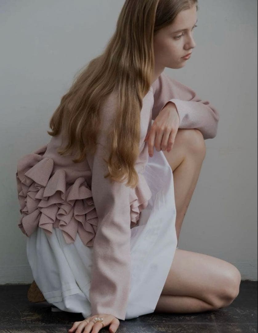 正規品TRÈFLE+1 / ラメスワンカーディガン