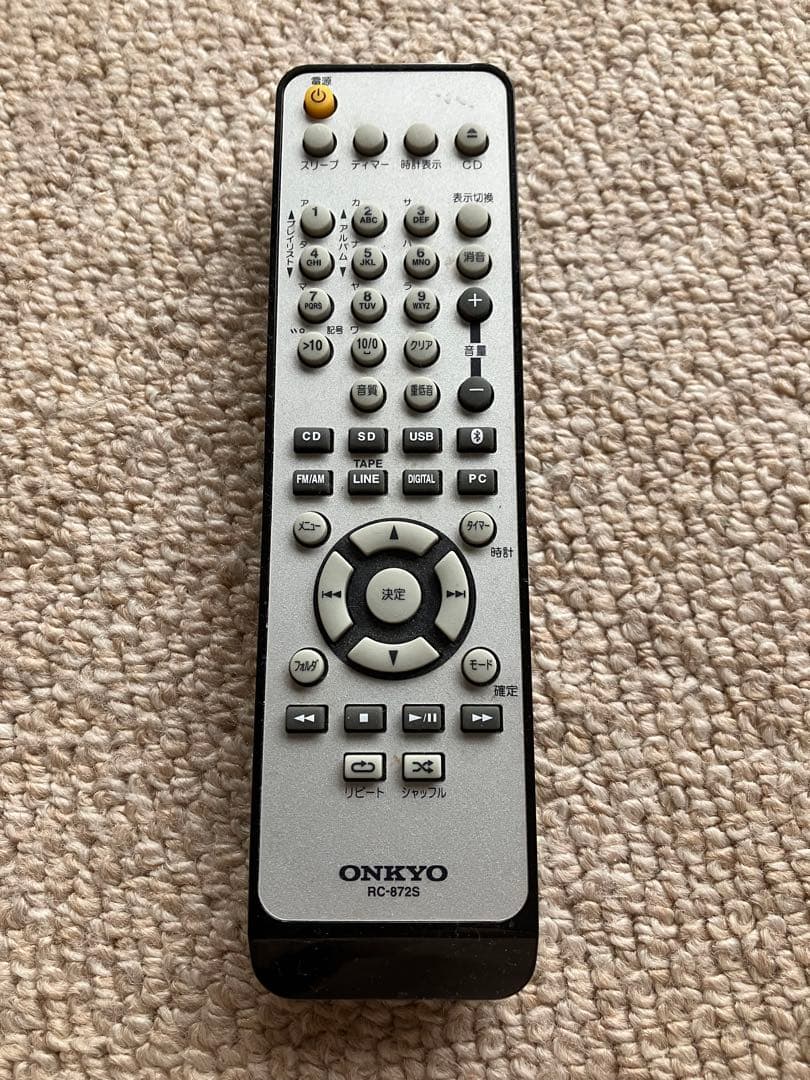 ONKYO CD/SD/USB レシーバー 木製スピーカー付き 取説あり