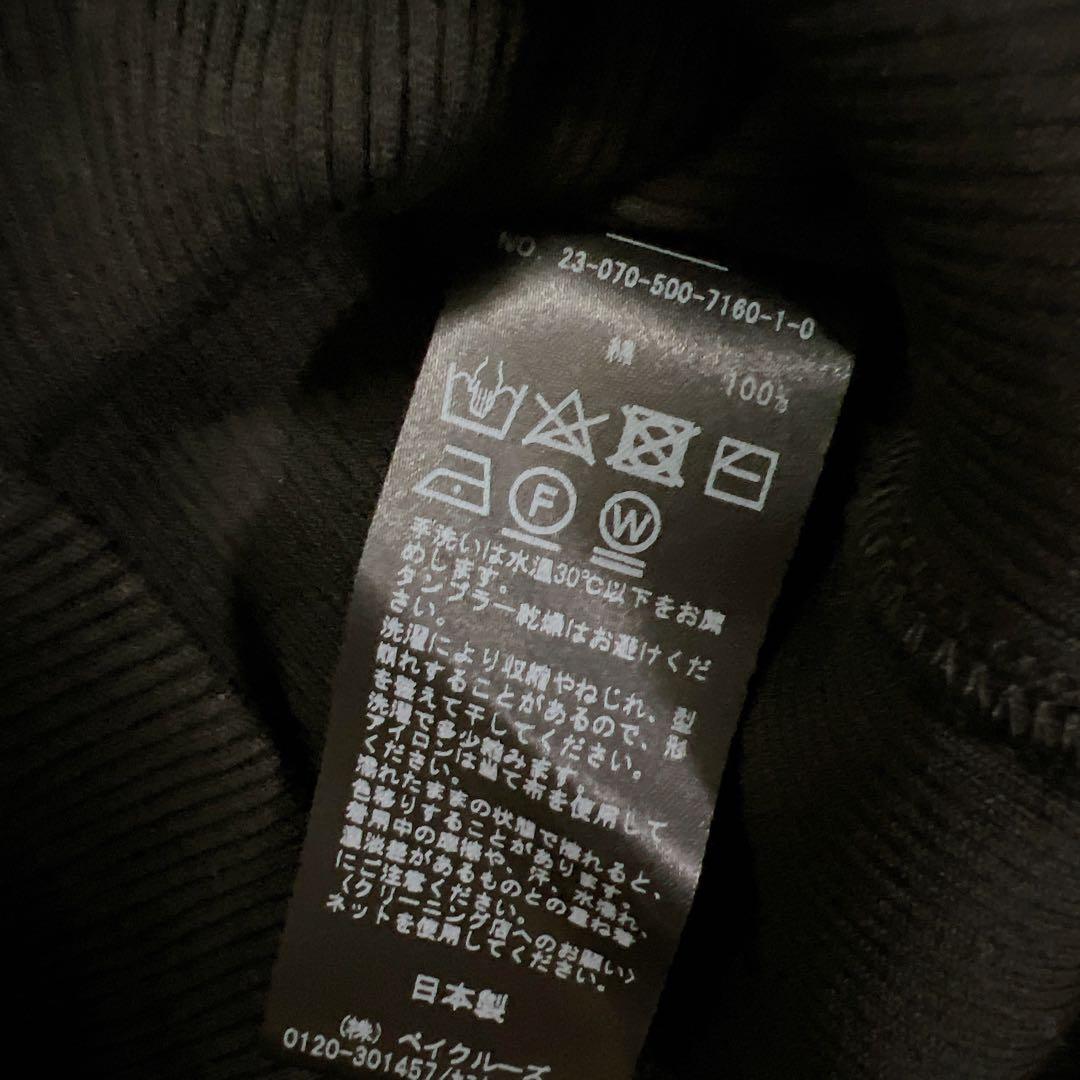 【新品】Deuxieme Classe 定番リブキャミソール 黒 綿100%