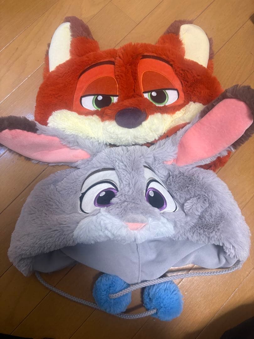 ディズニー　ファンキャップ　ニック・ワイルドとジュディ・ホップス　ズートピア
