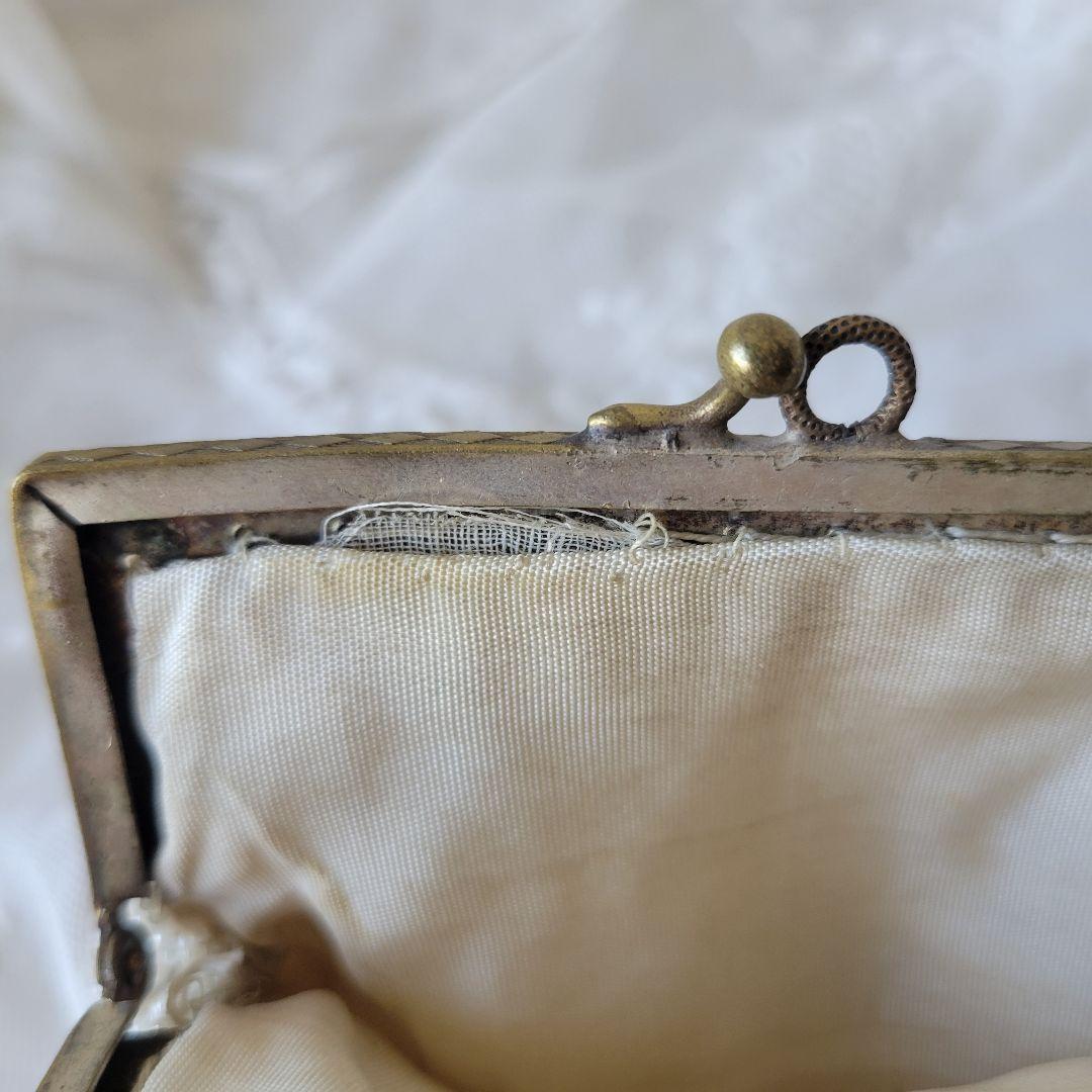 フランス　アンティーク　ビーズバッグ