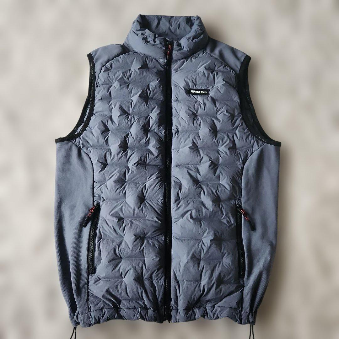 BRIEFING グレー ダウンベスト　サイズM