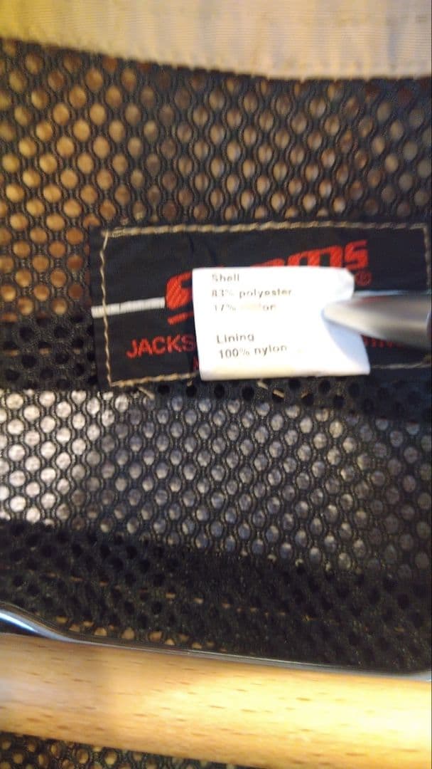 Simmsヴィンテージマスターベスト斜めロゴ