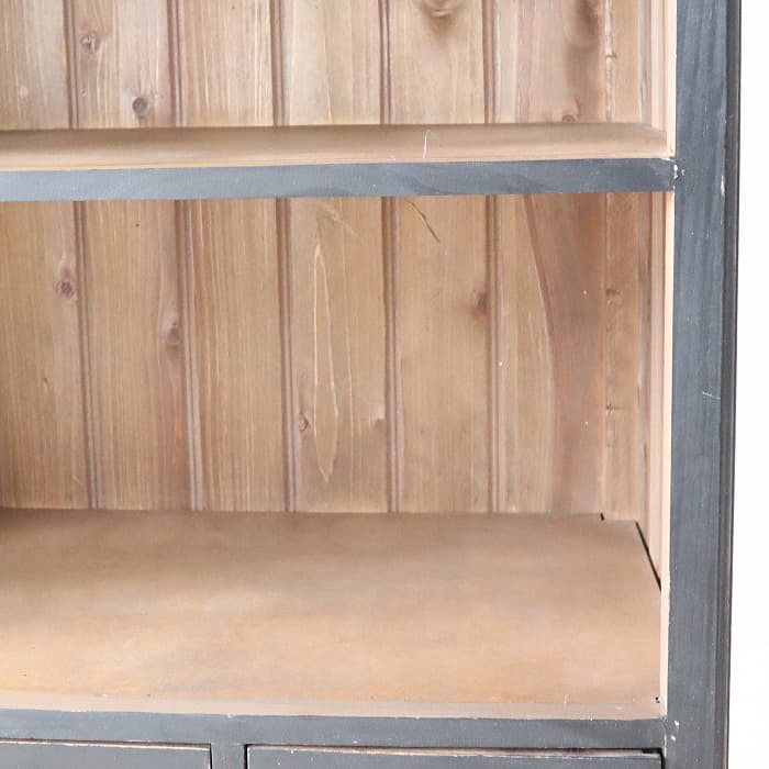 【blue gray】ブラック フレンチキャビネット