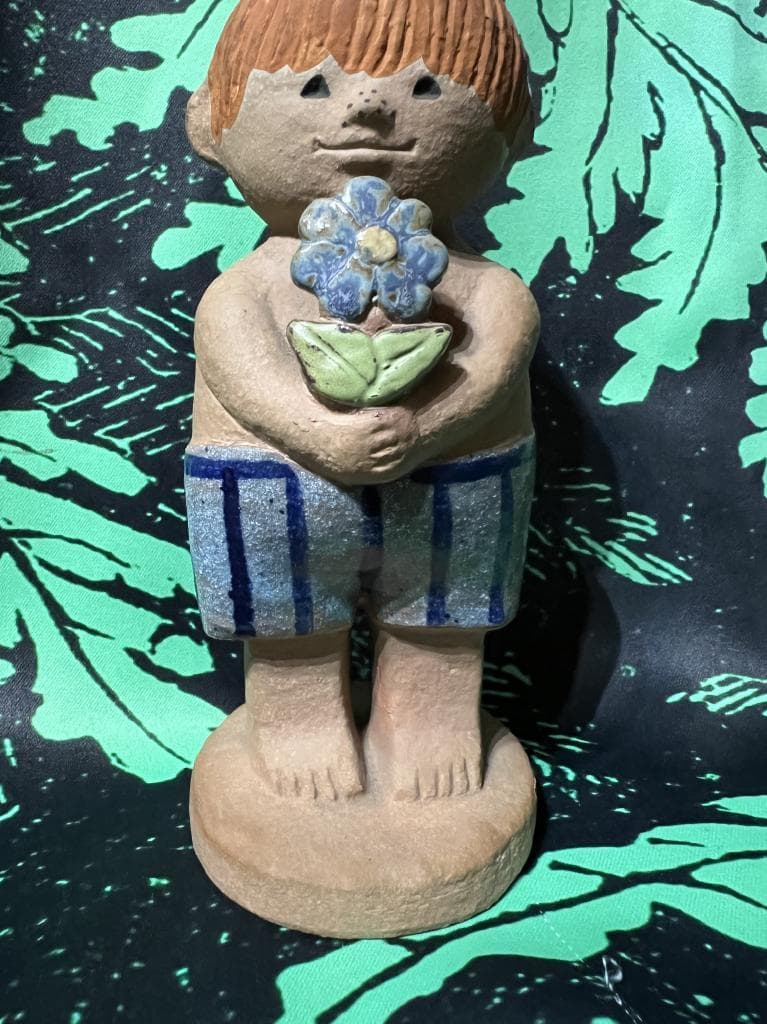 リサラーソン アダム 思春期 サイン付き グスタフスベリ Lisa Larson