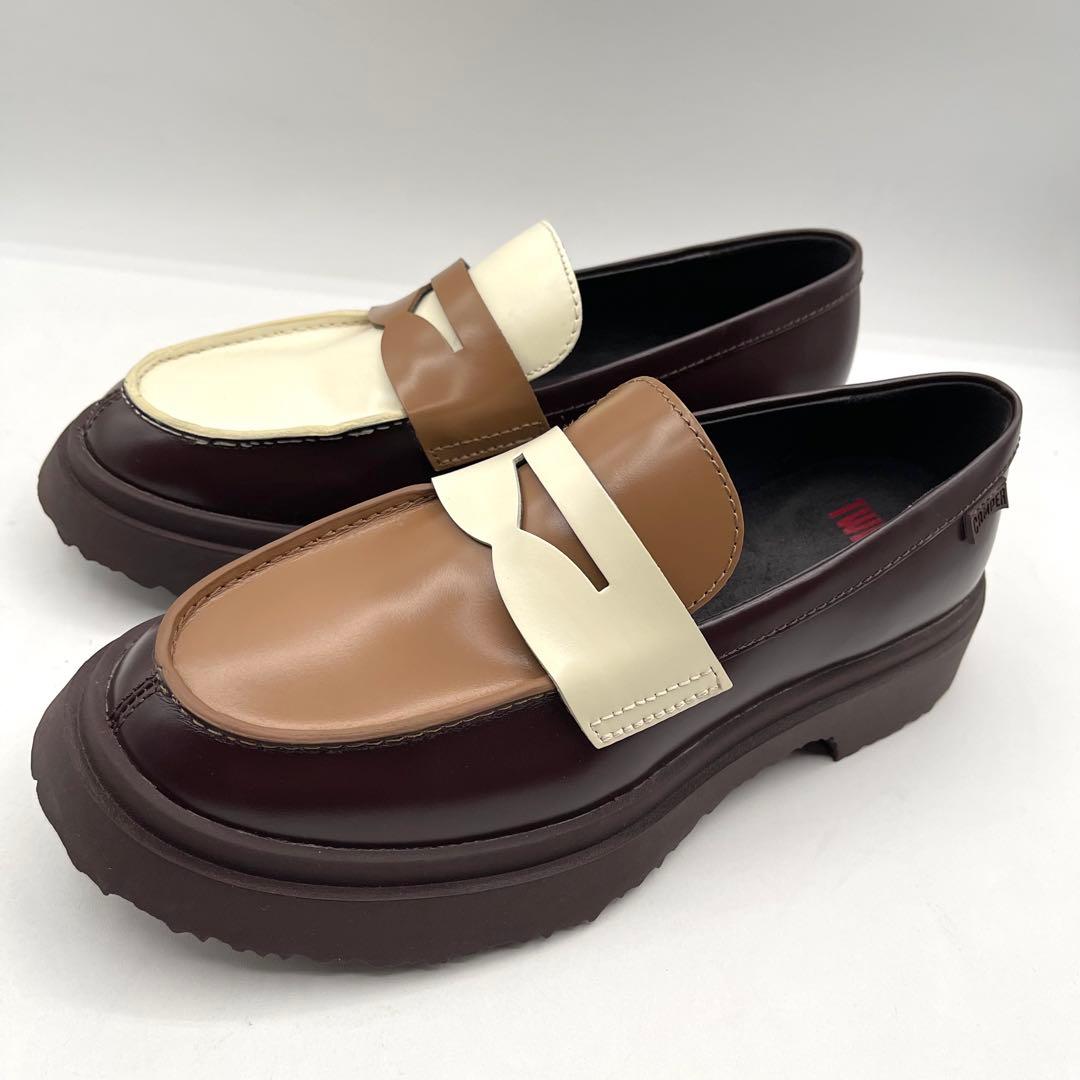 51108 美品！カンペール　ウォールデン　ツインズ　ローファー　23.5cm