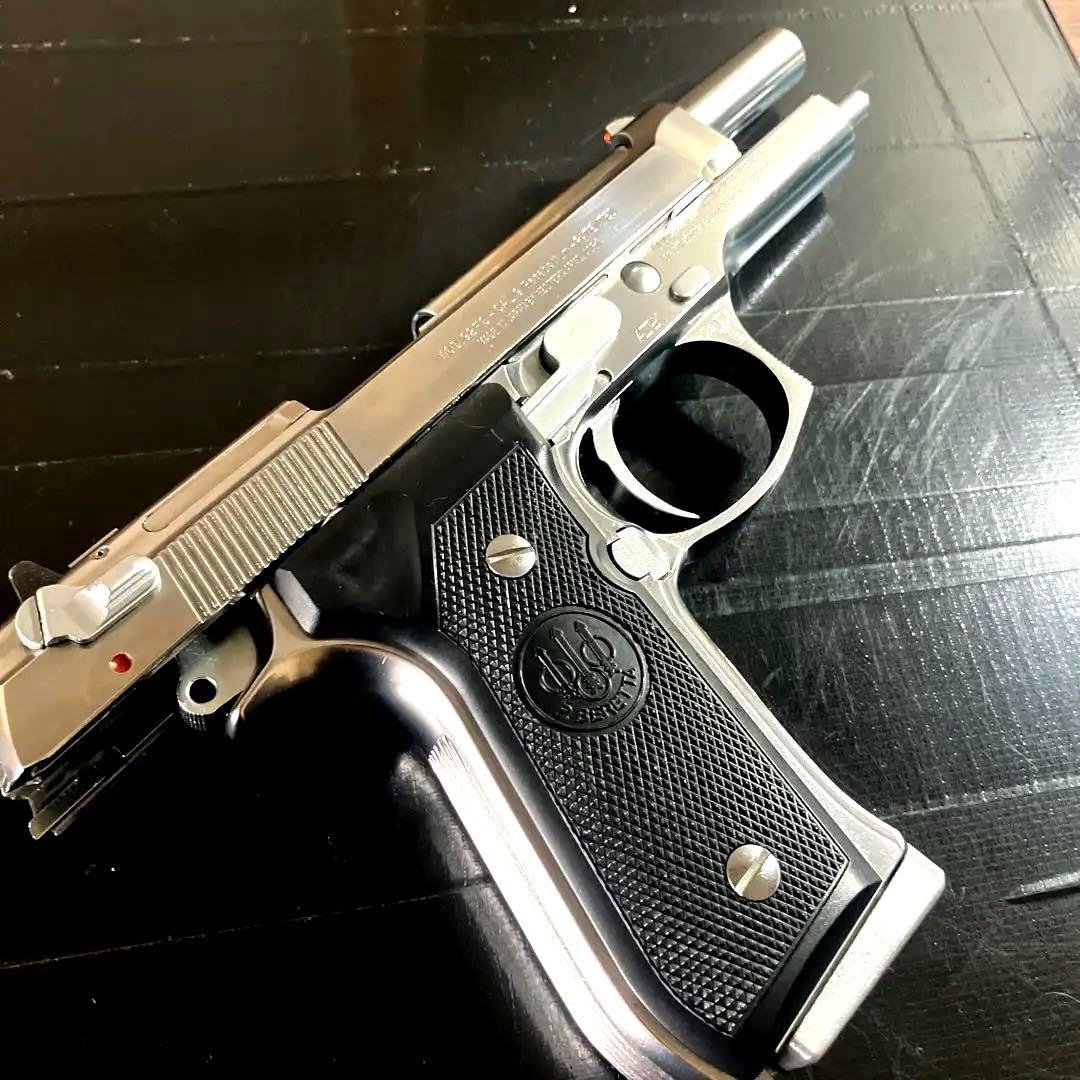 WAベレッタM92FSガスガンアイノックスパーフェクトバージョンABS樹脂美品