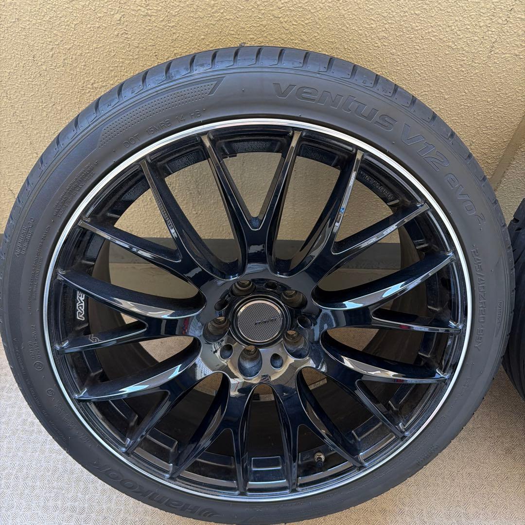 み*ゆ様 値下げ レイズ　ホムラ　ホイールタイヤセット 20インチ8.5＋45