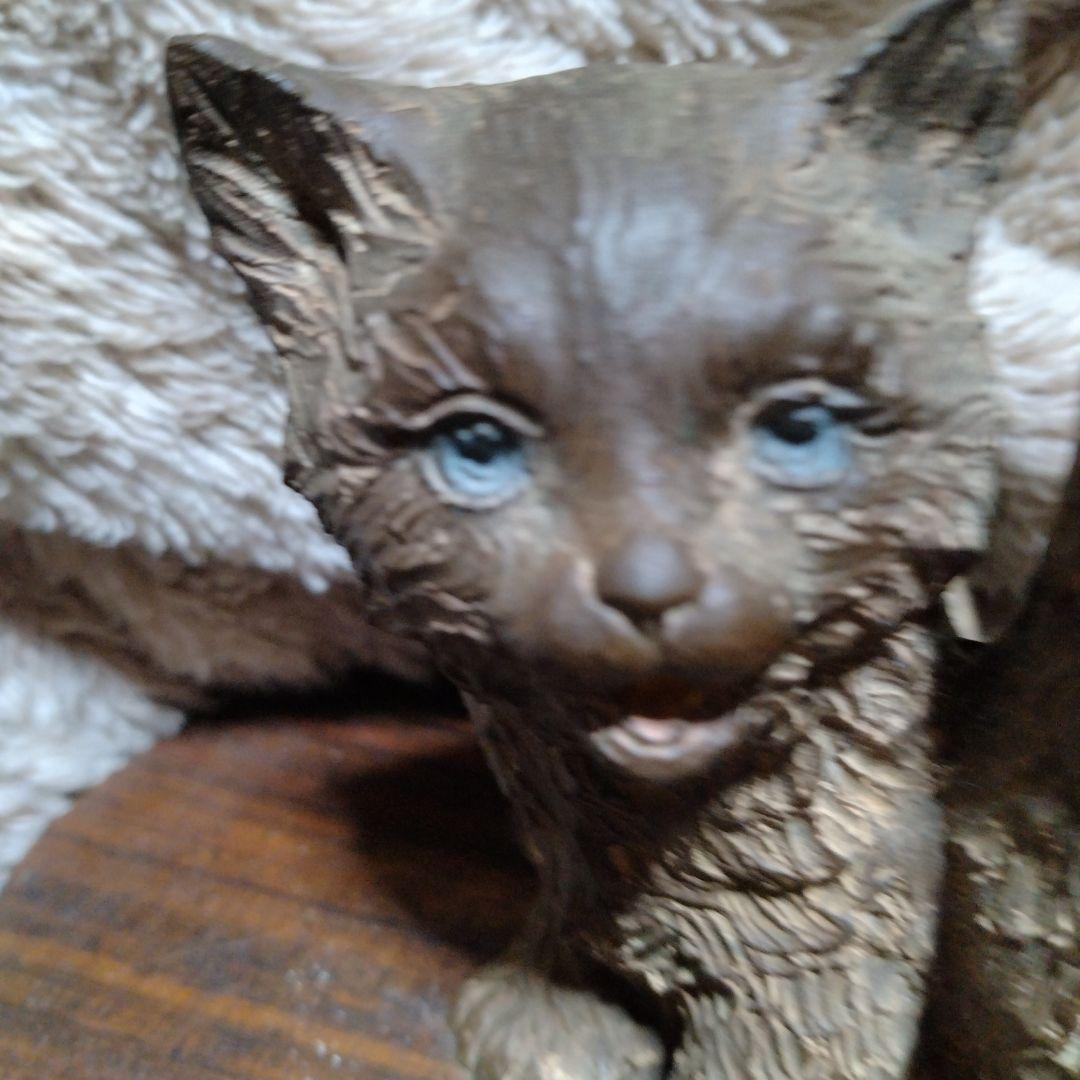 銅製の猫の置物♥