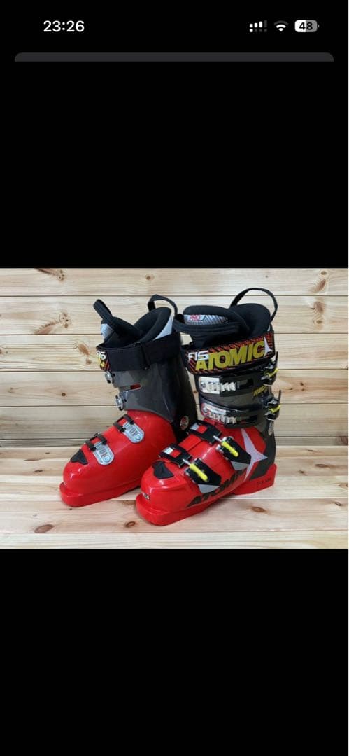 Atomic ジュニアスキーブーツ 22.5