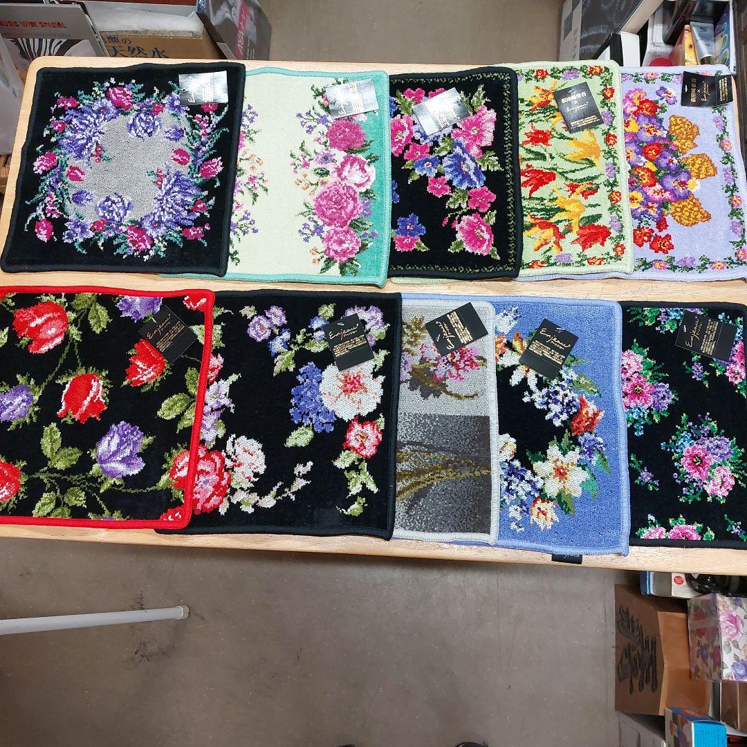 アーンジョーハンカチ 10枚 シェニール織 未使用 傷 汚れあり