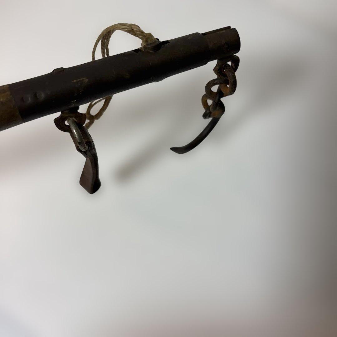 [￼珍品] ￼突き鍵(つぐかぎ￼) 銛鍵(もりかぎ￼) ￼漁業用　鉄製　￼古道具