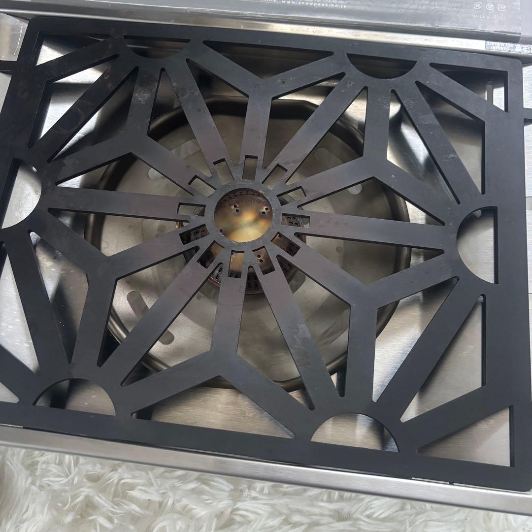 スノーピーク フラットバーナー IGT 七宝柄 ハーフ天板 カスタムセット