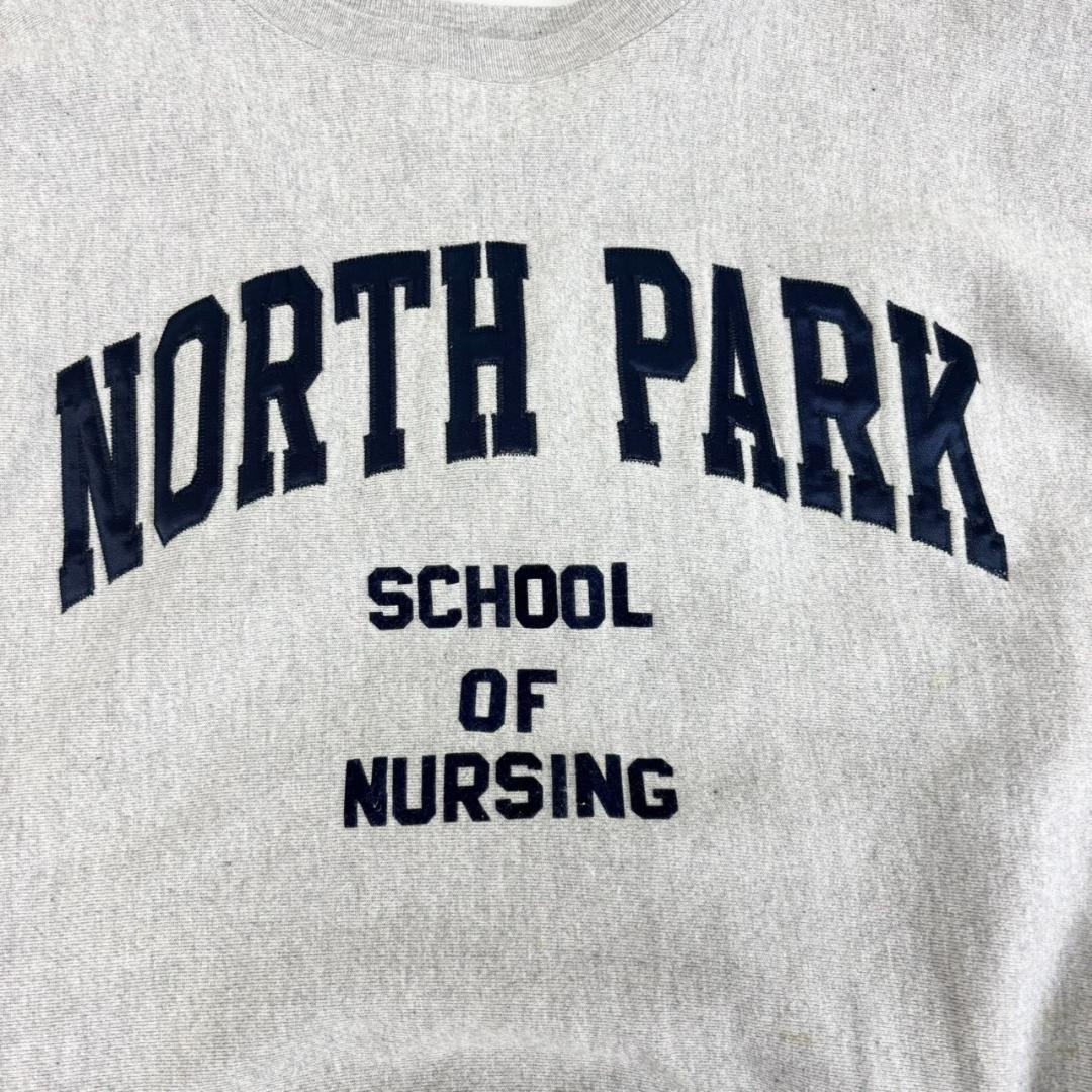 YH136《メキシコ製》チャンピオン　リバースウィーブ　ノースパーク　青刺繍タグ