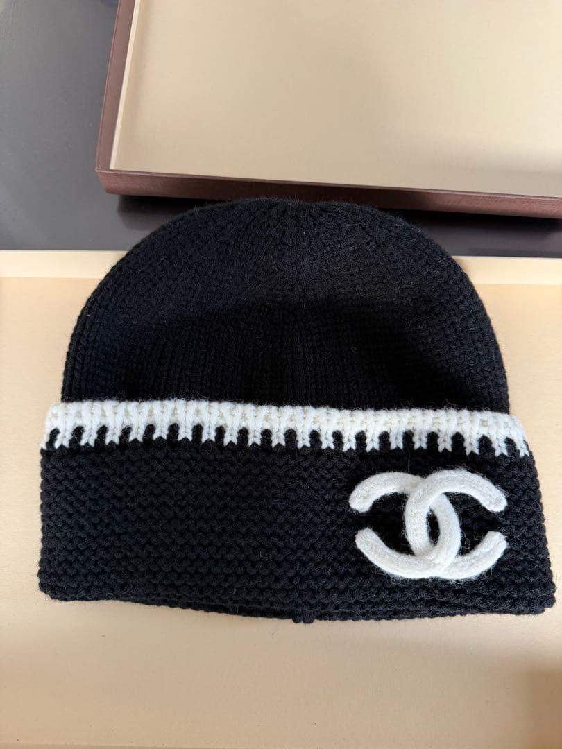 CCロゴ ブラック ニット帽