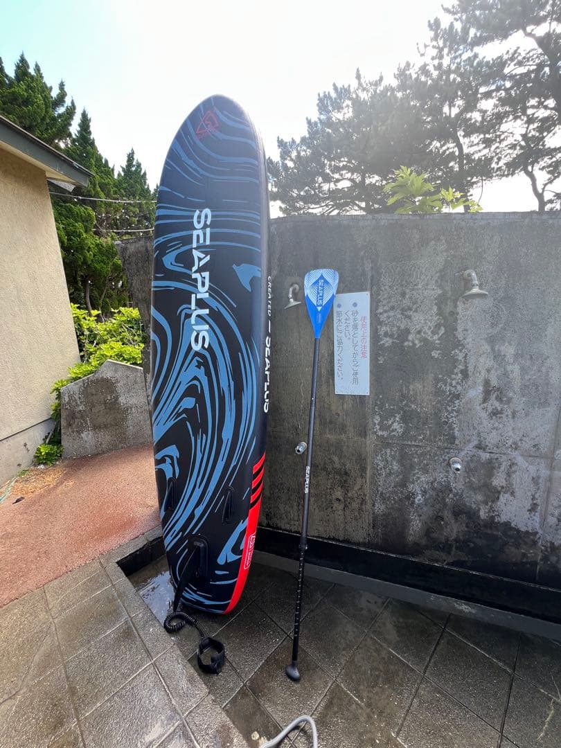 SEAPLUS スタンドアップパドルボードとパドルセット　SUP 送料込み！