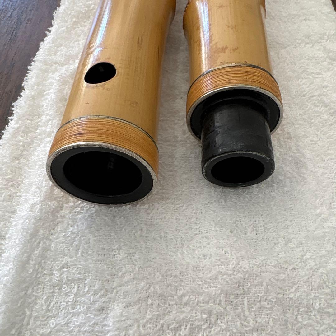 尺八　竹治　銀三線　竹製　琴古流　約60、5㎝