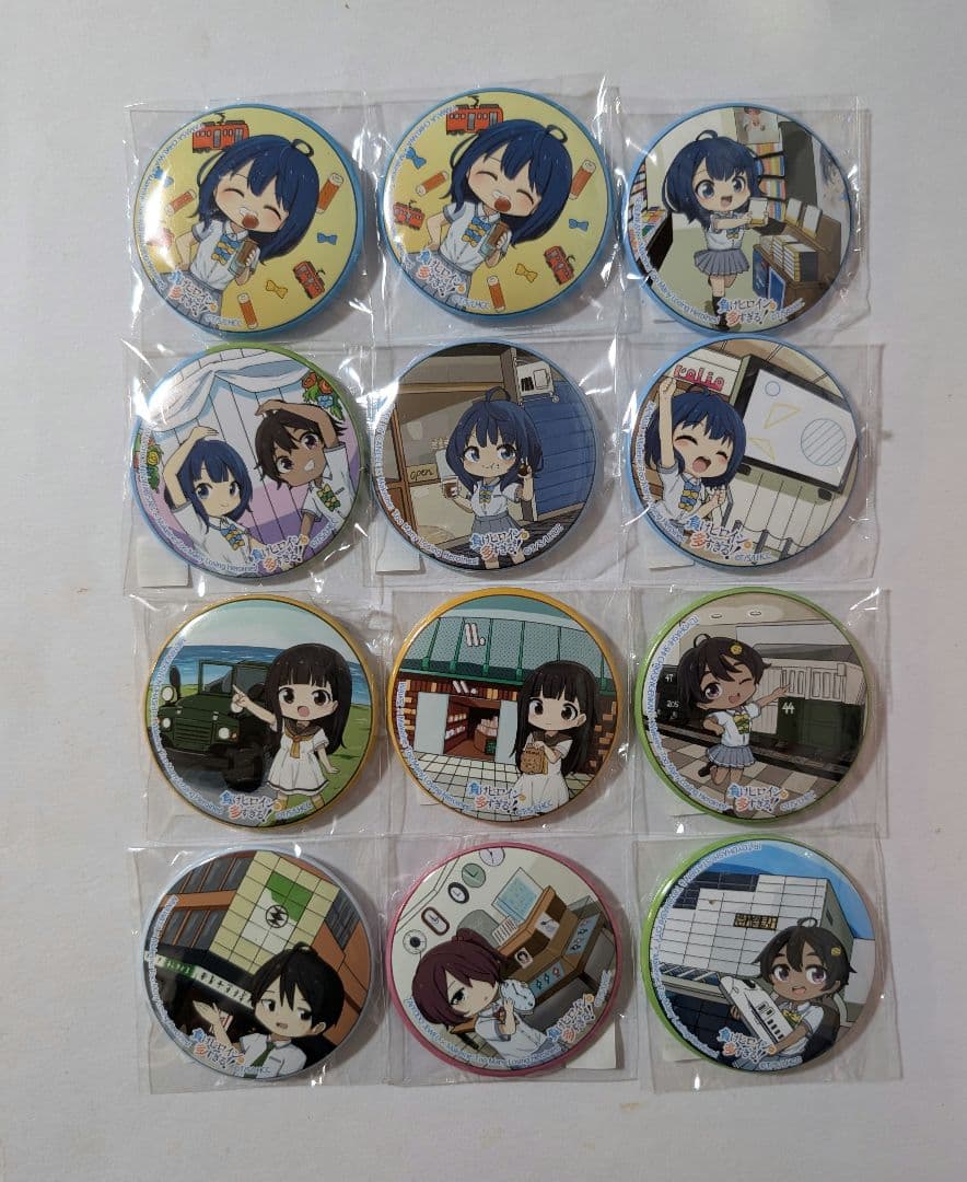 負けヒロインが多すぎる　缶バッジ　ご当地