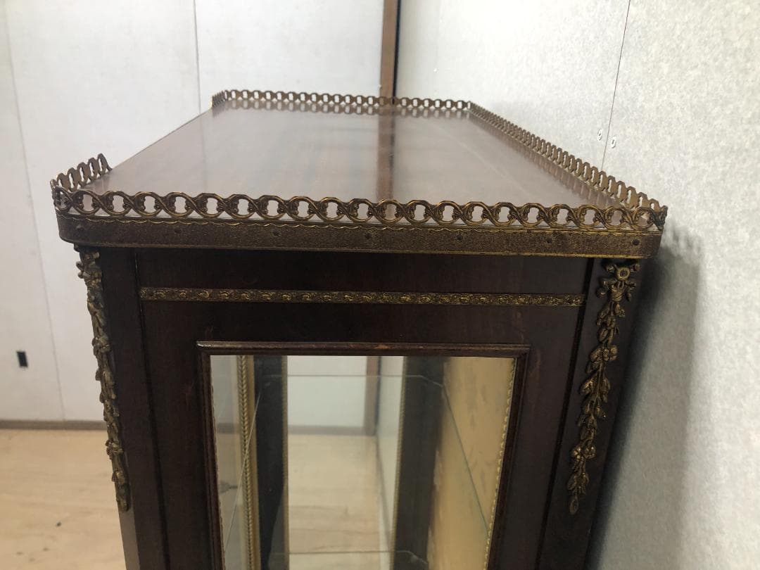 送料無料 ス. キュリオキャビネット 飾り棚 ヨーロピアン 73041-1-70