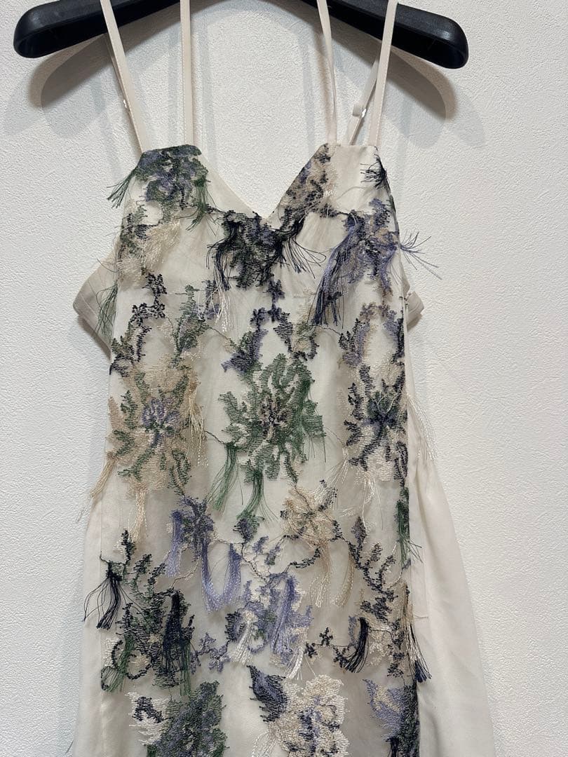 MURRAL フローティングフラワーレースキャミソール（アイボリー）　美品