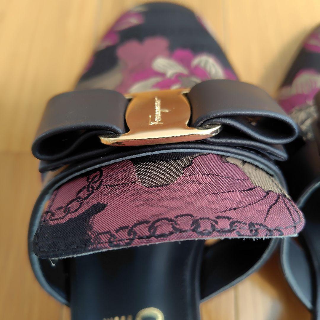 ✨️極美品✨️サルヴァトーレ フェラガモ ヴァラリボン　サンダルミュール送料無料