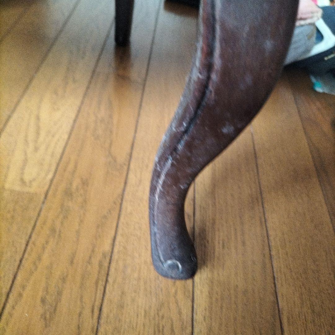 時間限定値下①木製　刺繍　椅子　アンティーク　プチポワン　チェア　イギリス　ミニ