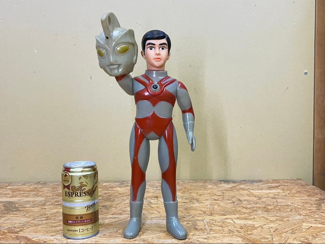 ★当時物 ブルマァクウルトラマンエース　面取れ　ソフビ
