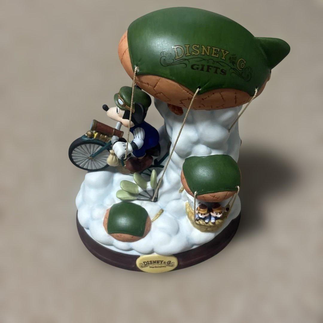 DISNEY 陶器　mickey ミッキー　空飛ぶ自転車　チップとデール