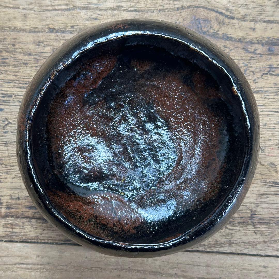 a738 送料込 光悦写紙屋茶盌 三代 昭楽造 在銘 四方桟共箱 茶道具 抹茶碗