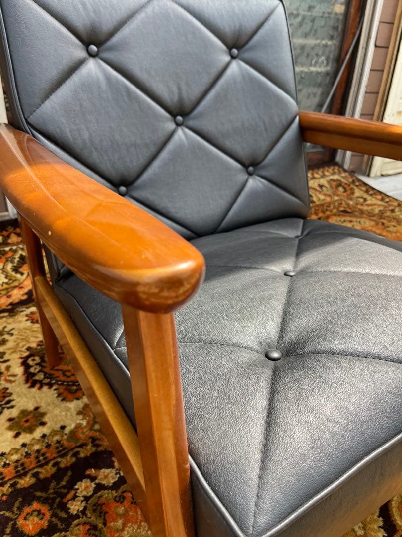 カリモク 60Kチェア シングルソファ アームインテリア 昭和レトロ ビンテージ