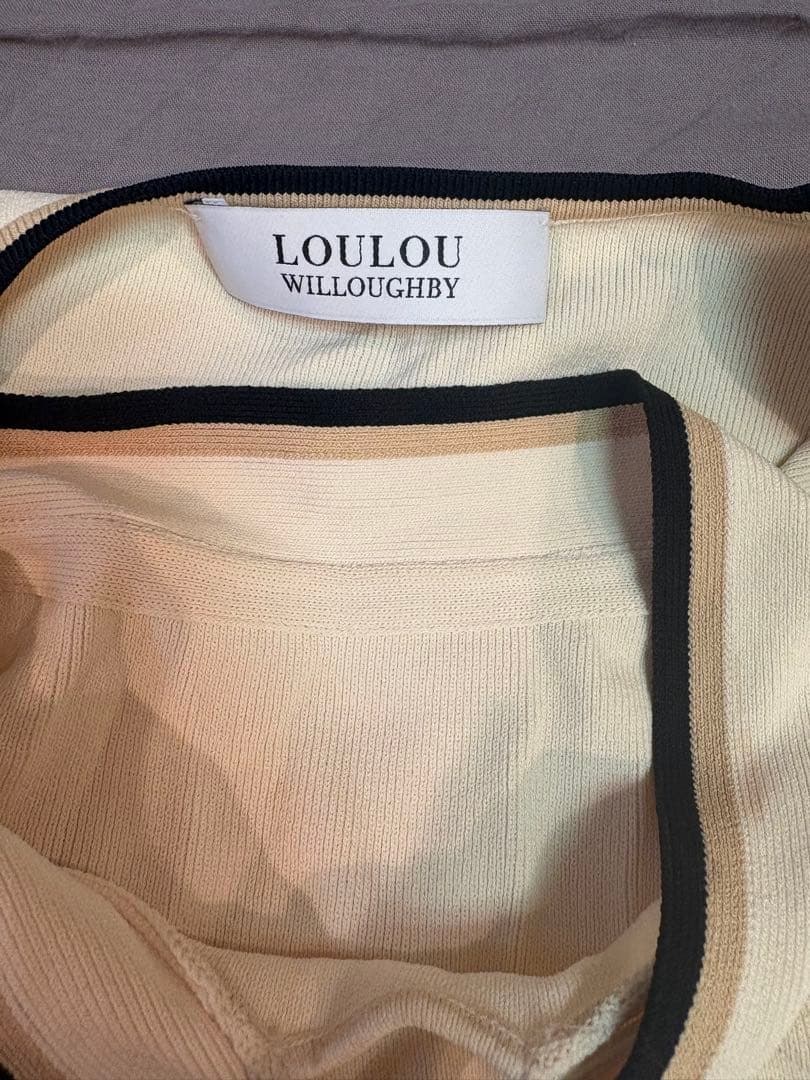 ルルウィルビー トリコカラーカーディガン&ボウプルオーバー　アルアバイル