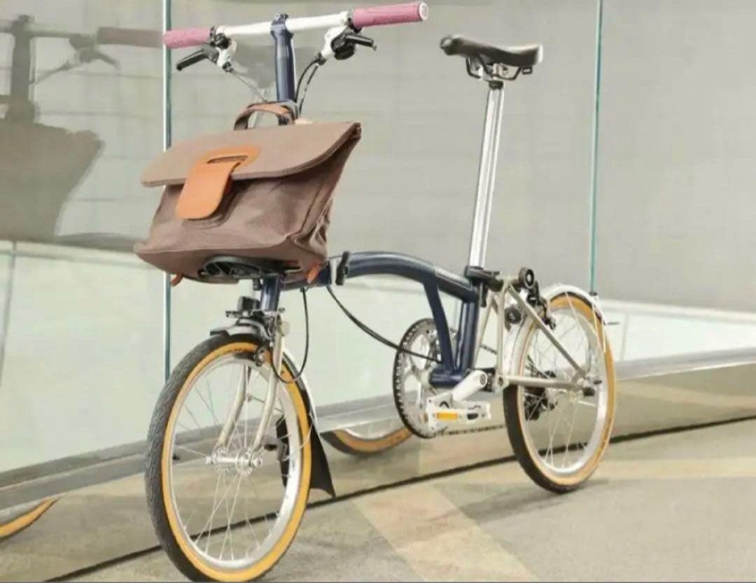 BROMPTON用　キャンバスと本革のマルチトートバッグ　未使用