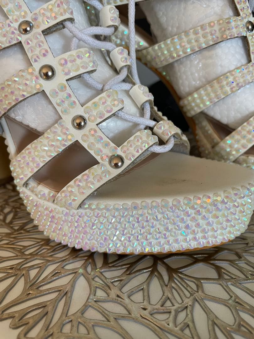 ラメ入りハンドメイド・サンバ用サンダル