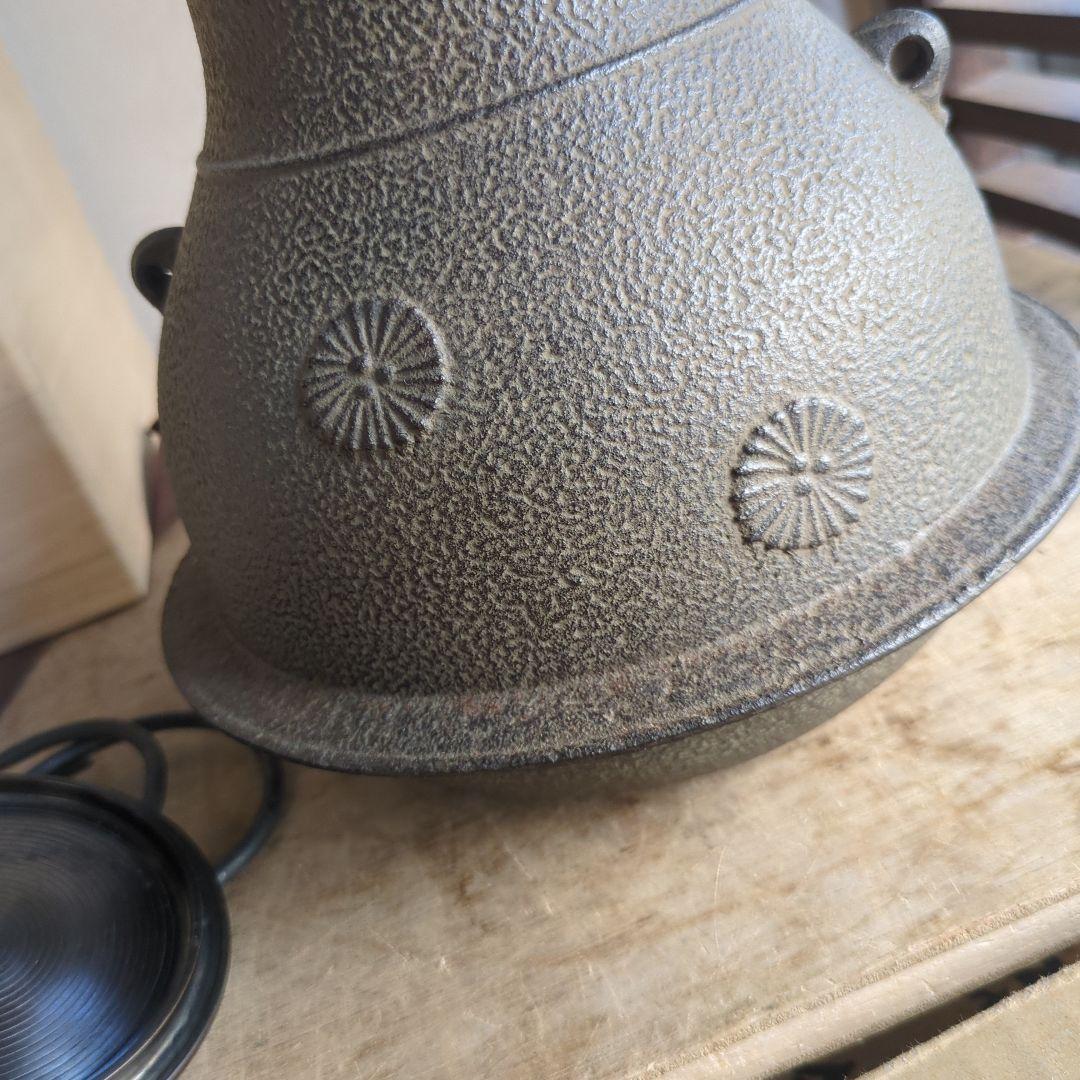 鶴首釜　唐松　菊池政光　茶道具　茶道　木箱　釜　在銘