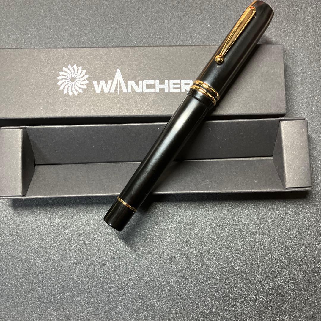 ワンチャー製ベークライト七宝万年筆　Ｍ中字 新品未使用品　インクオマケ付き