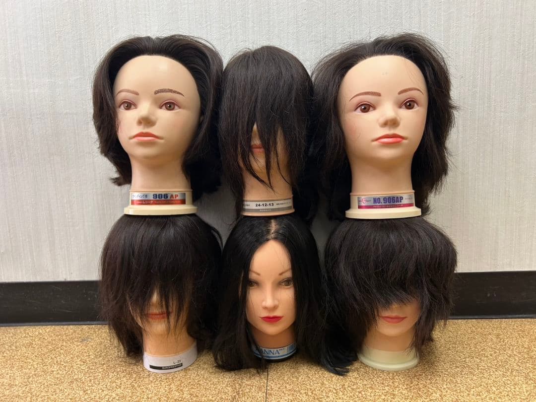 ウィッグ 6個セット ショートボブ ブラック