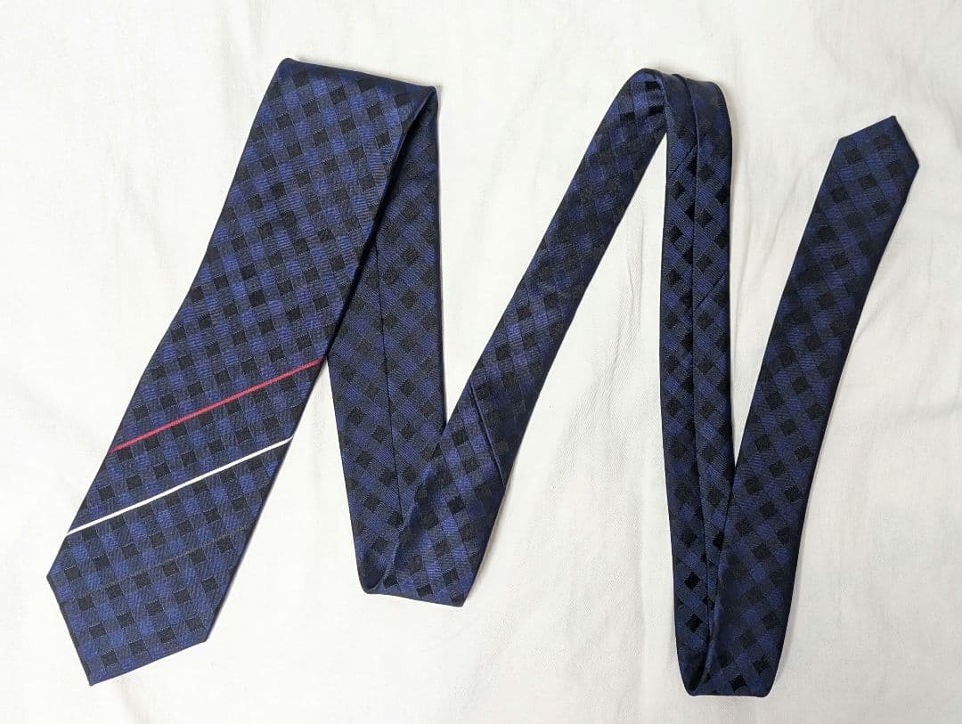 浦和レッズ ネクタイ 麻布テーラー チェック 美品 シルク 希少