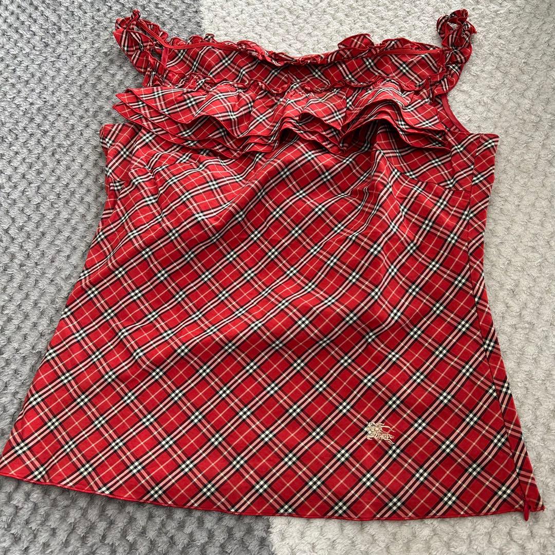 Burberry ブルーレーベル キャミトップス38サイズ ノバチェック 美品