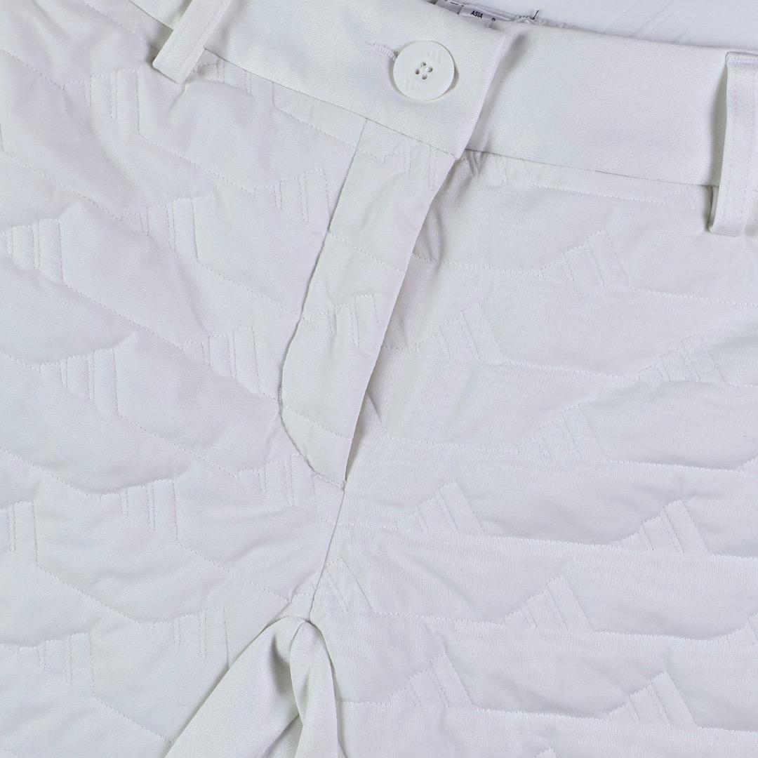 【XL】定価37,400円 アディダスゴルフ 保温 中綿 キルト セットアップ白