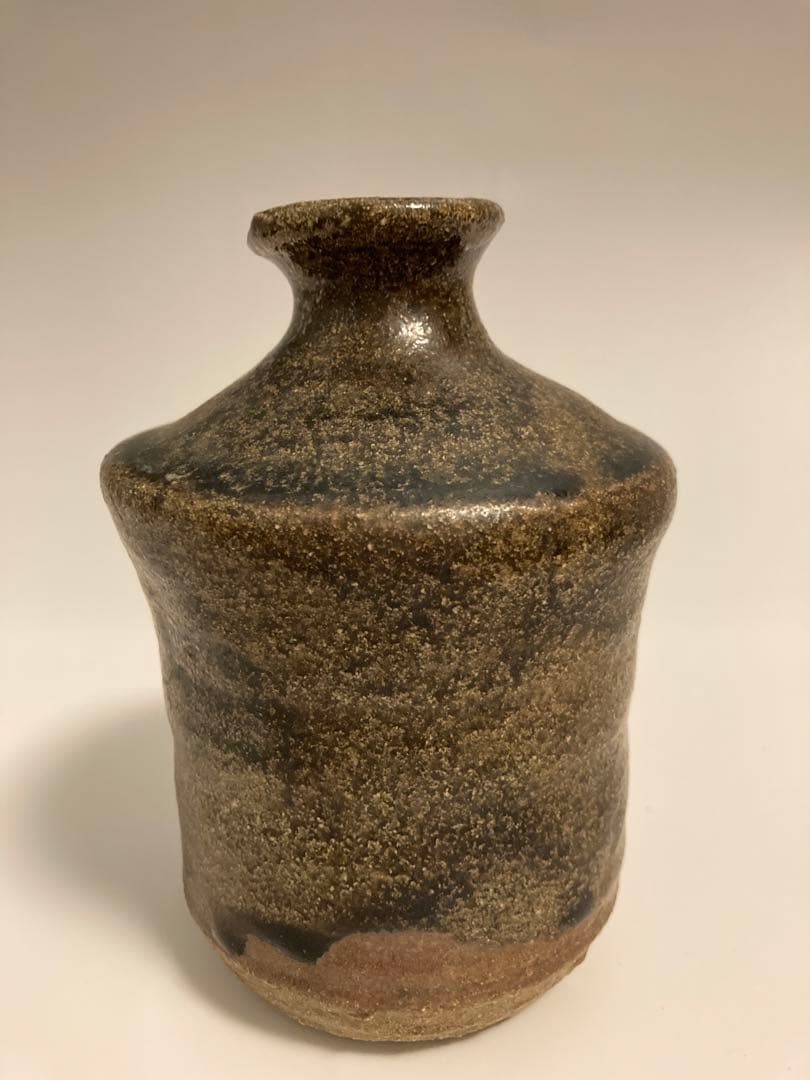 唐津　朝鮮唐津　時代　花入　徳利 一輪挿し　花生け 花瓶 骨董 黒唐津