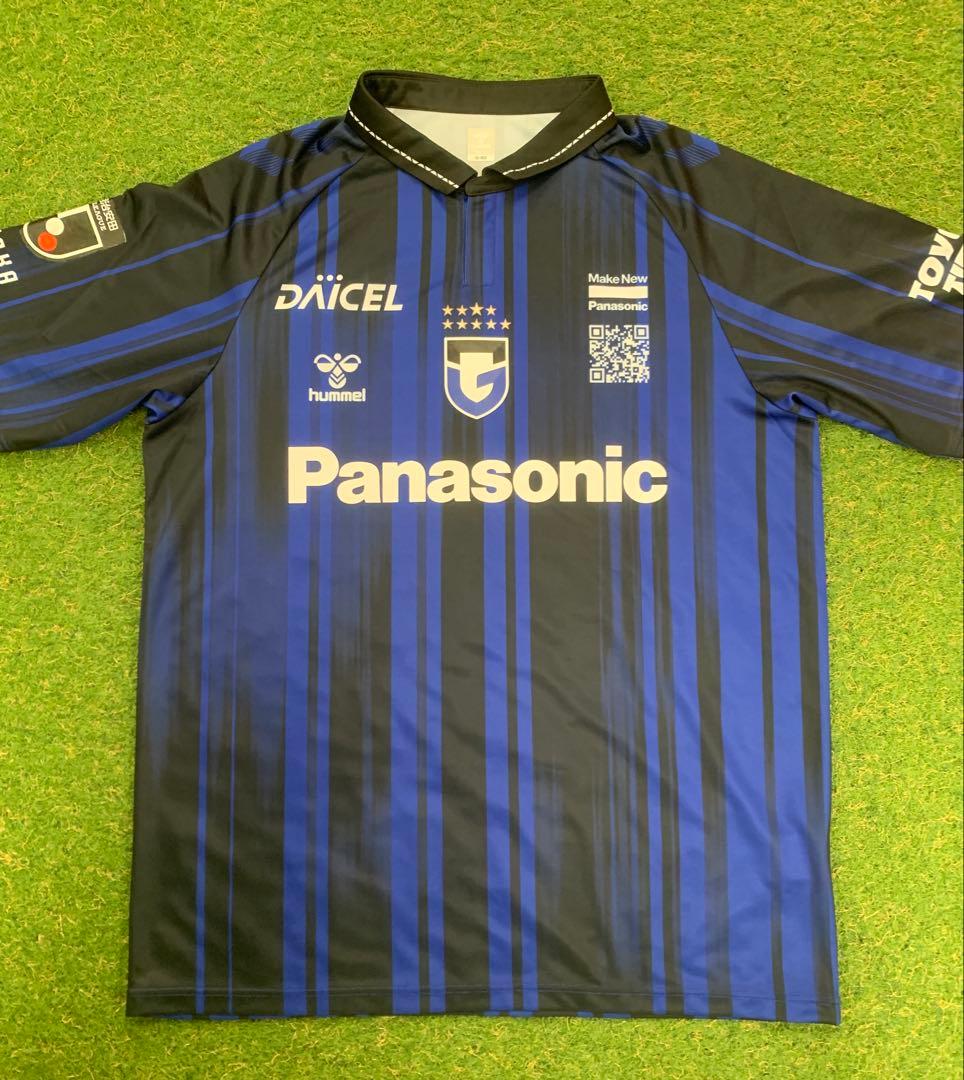 hummel ガンバ大阪2025 半袖　レプリカユニフォーム　青×黒　O-OX