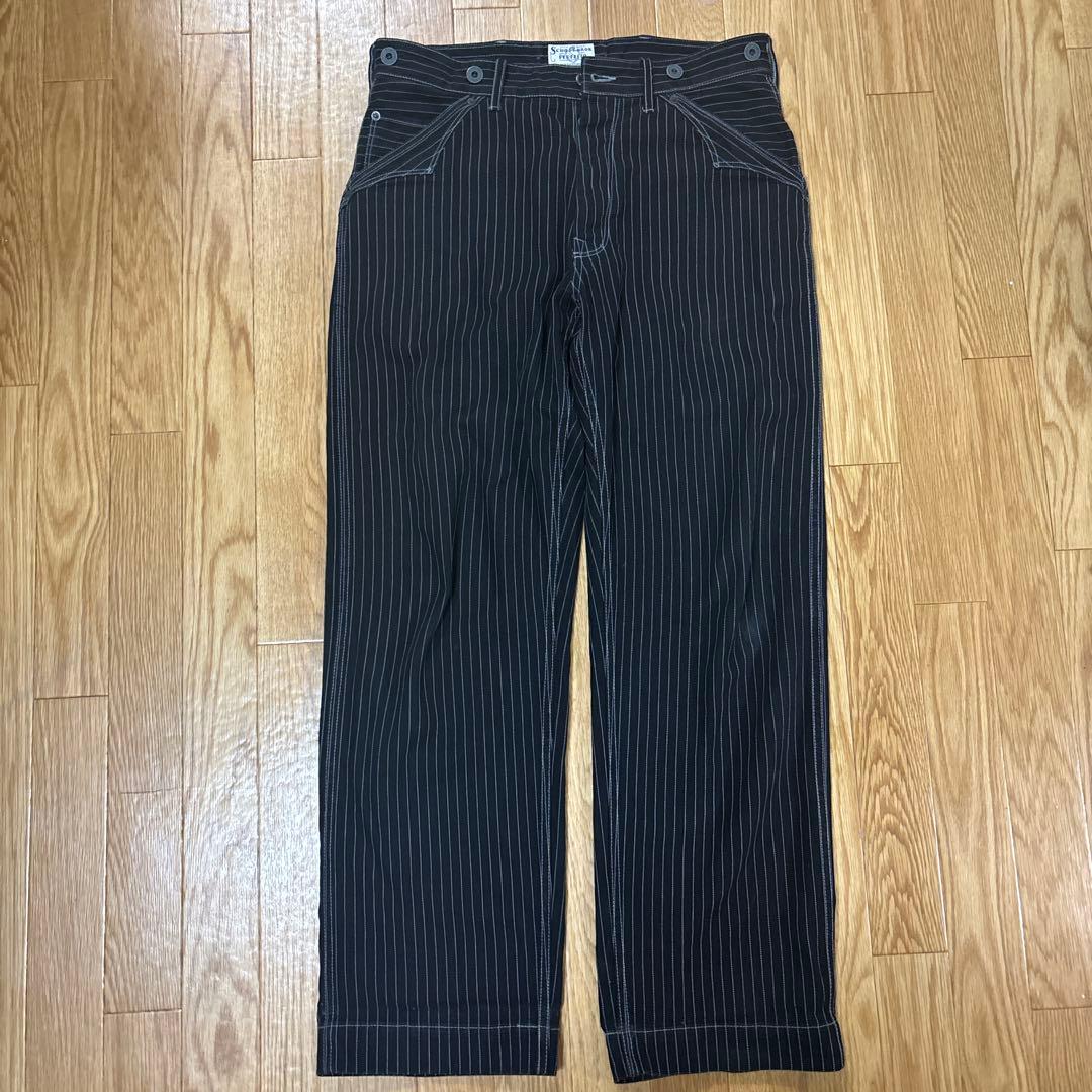 Schott ヒッコリーデニム34 BLACK